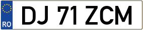 Trailer License Plate